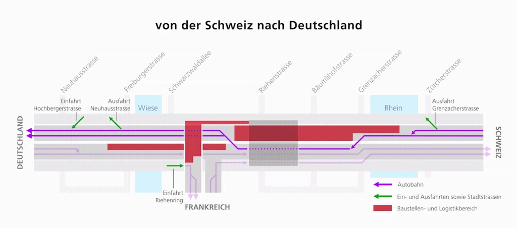 A2 Osttangente Sperrplan Wochenende 1 low-rate