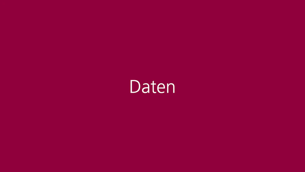 Daten
