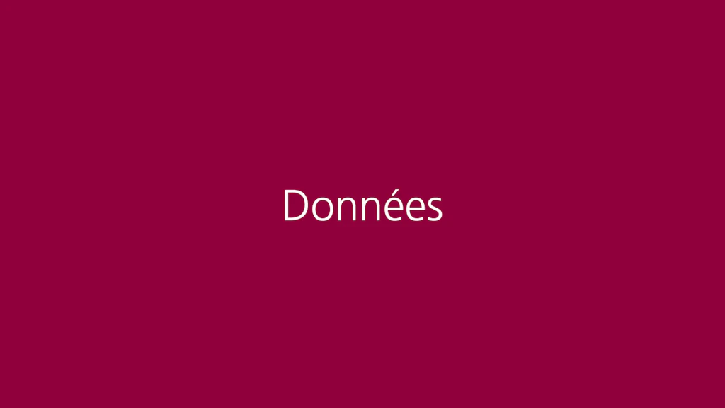 Données
